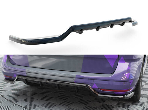 Maxton Design Maxton Design Central Rear Splitter (with vertical bars) Volkswagen Multivan T7