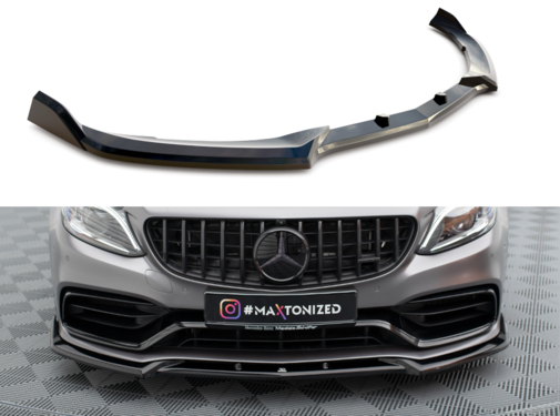Maxton Design Maxton Design Front Splitter V.2 Mercedes-AMG C63 Sedan / Estate W205 Facelift