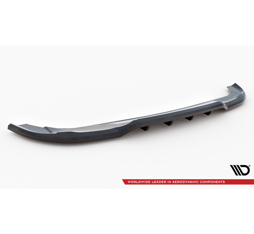 Maxton Design Central Rear Splitter (with vertical bars) Mercedes-Benz A AMG-Line W176 Facelif