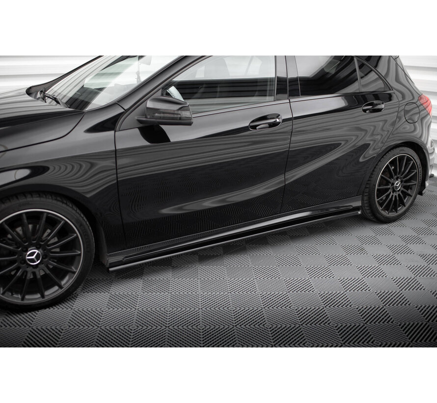 Maxton Design Side Skirts Diffusers Mercedes-Benz A AMG-Line W176 Facelif