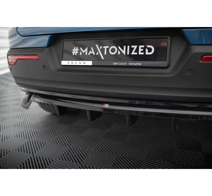 Maxton Design Central Rear Splitter (with vertical bars) Volvo C40 Mk1