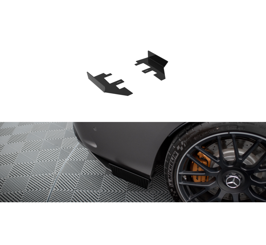 Maxton Design Rear Side Flaps Mercedes-AMG C63 Sedan / Estate W205 Facelift
