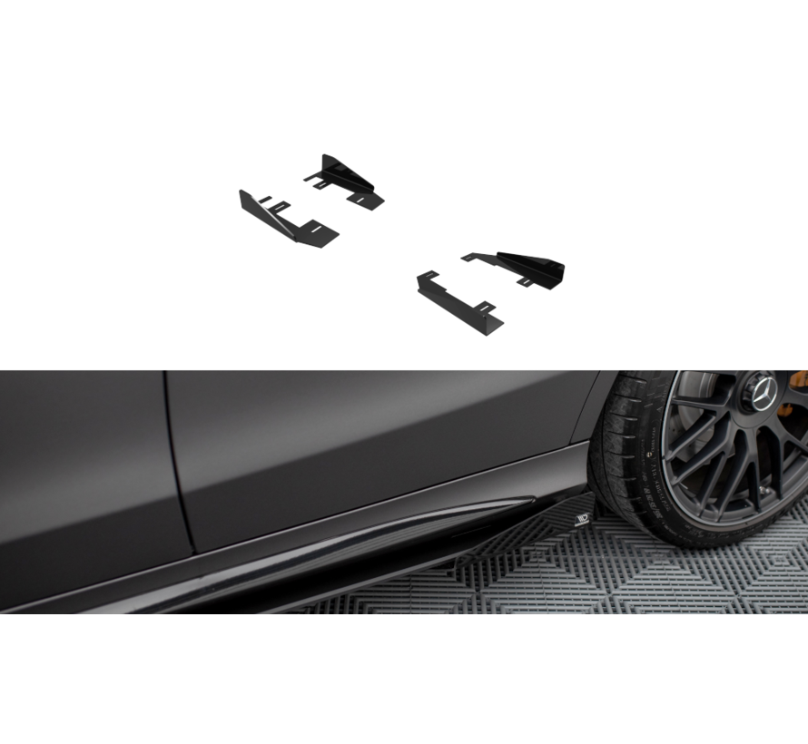 Maxton Design Side Flaps Mercedes-AMG C63 Sedan / Estate W205 Facelift
