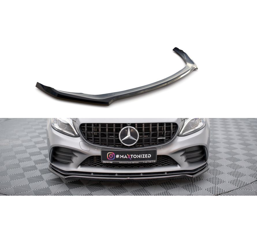 Maxton Design Front Splitter V.1 Mercedes-AMG C43 Coupe / Sedan C205 / W205 Facelift