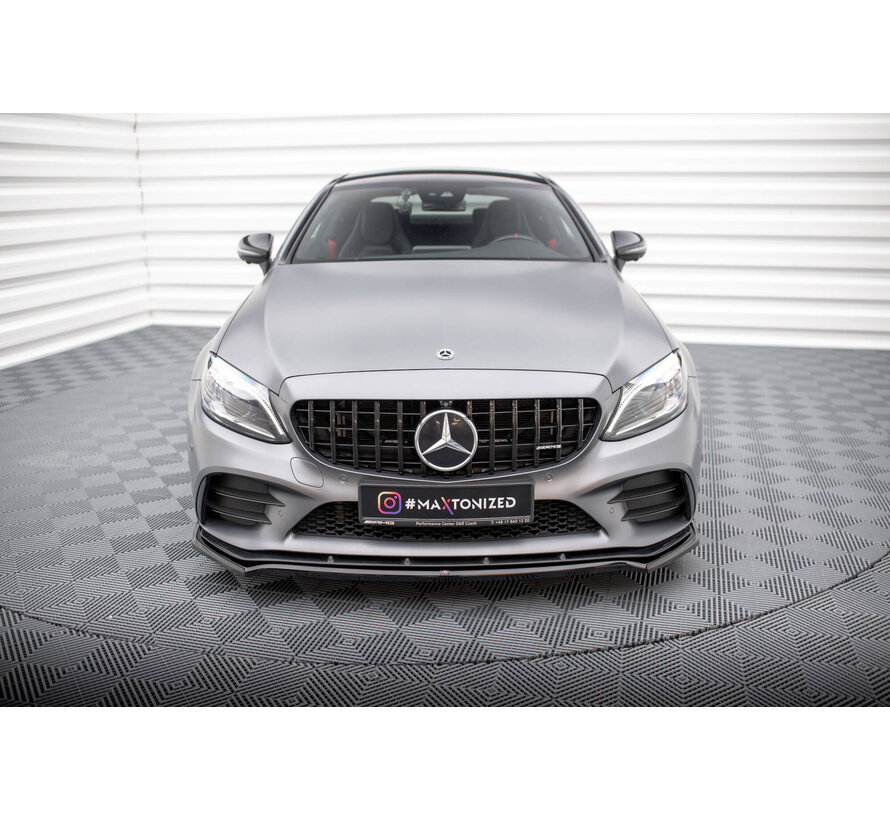 Maxton Design Front Splitter V.1 Mercedes-AMG C43 Coupe / Sedan C205 / W205 Facelift