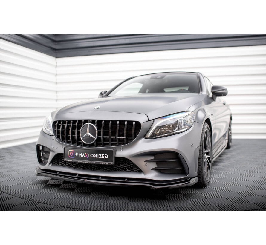 Maxton Design Front Splitter V.1 Mercedes-AMG C43 Coupe / Sedan C205 / W205 Facelift