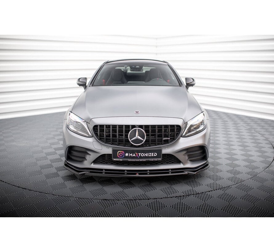 Maxton Design Front Splitter V.2 Mercedes-AMG C43 Coupe / Sedan C205 / W205 Facelift