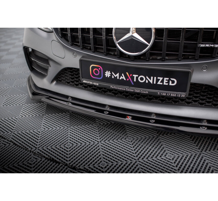 Maxton Design Front Splitter V.2 Mercedes-AMG C43 Coupe / Sedan C205 / W205 Facelift