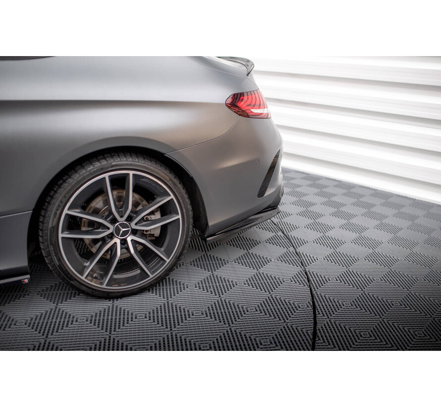 Maxton Design Central Rear Splitter (with vertical bars) Mercedes-AMG C43 Coupe C205 Facelift