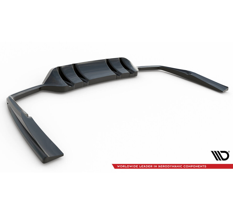 Maxton Design Central Rear Splitter (with vertical bars) Mercedes-AMG C43 Coupe C205 Facelift