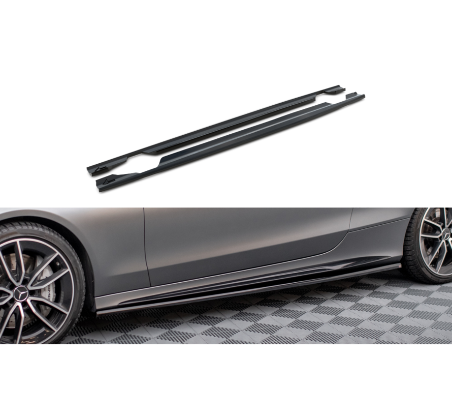 Maxton Design Side Skirts Diffusers Mercedes-AMG C43 Coupe C205 Facelift