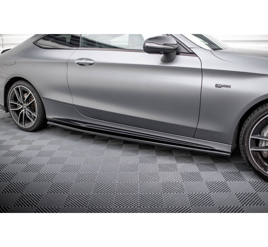 Maxton Design Side Skirts Diffusers Mercedes-AMG C43 Coupe C205 Facelift