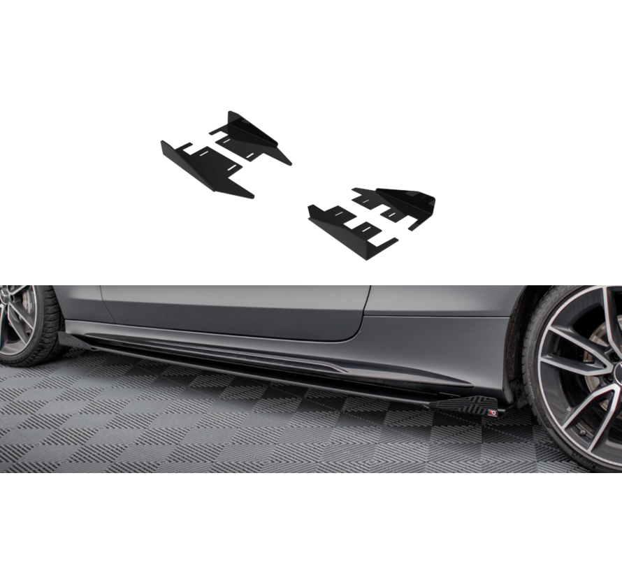 Maxton Design Side Flaps Mercedes-AMG C43 Coupe C205 Facelift