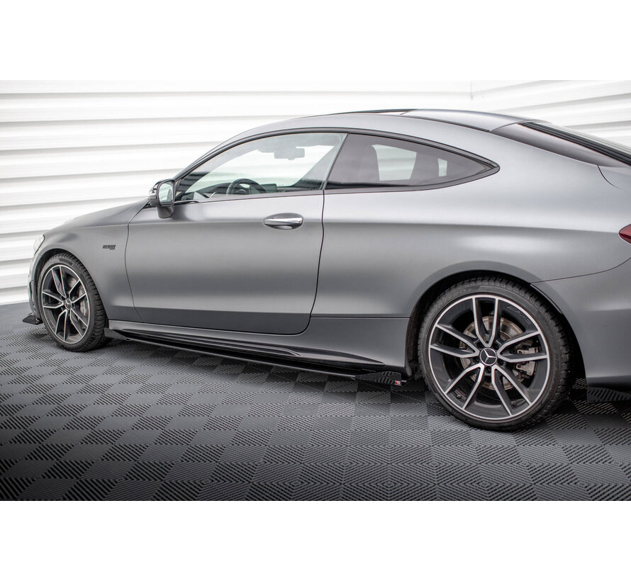 Maxton Design Side Flaps Mercedes-AMG C43 Coupe C205 Facelift