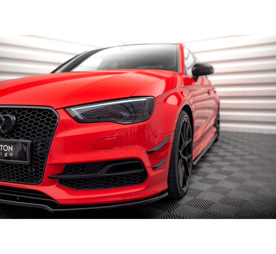 Maxton Design Front Bumper Wings (Canards) Audi S3 / A3 S-Line 8V Sedan / Cabrio