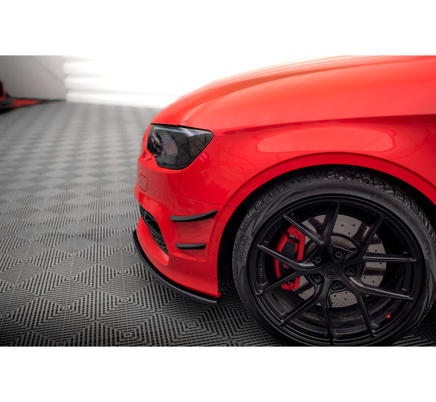 Maxton Design Front Bumper Wings (Canards) Audi S3 / A3 S-Line 8V Sedan / Cabrio