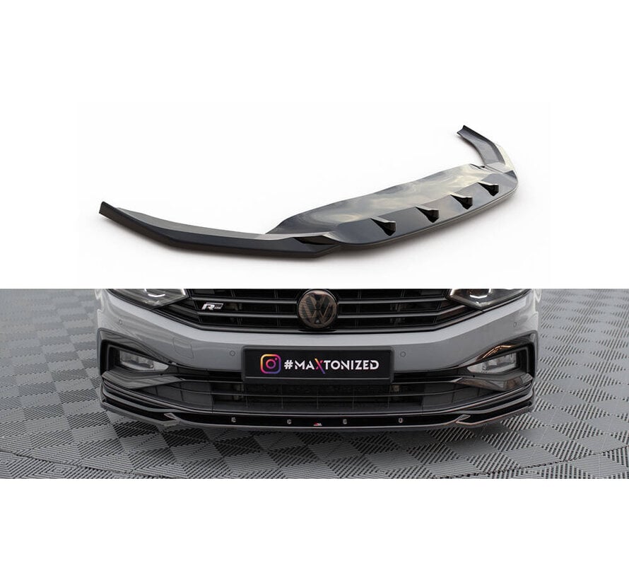 Maxton Design Front Splitter V.2 Volkswagen Passat R-Line B8 Facelift