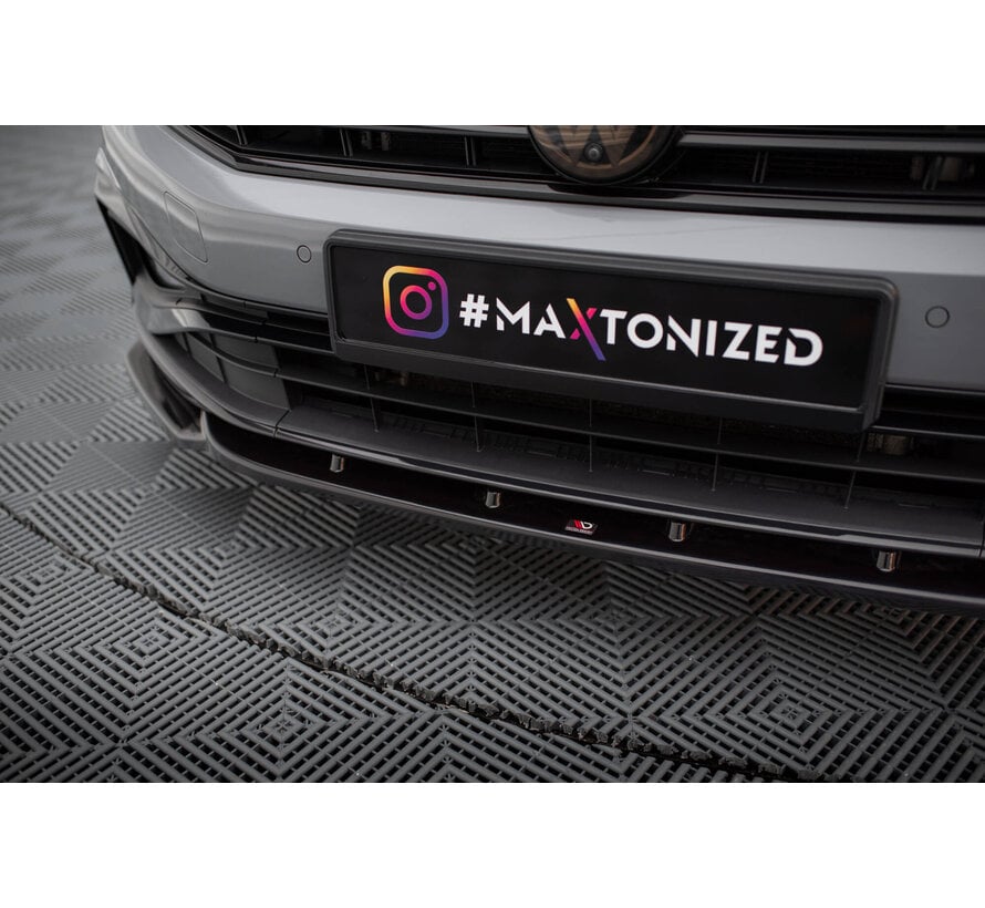 Maxton Design Front Splitter V.2 Volkswagen Passat R-Line B8 Facelift