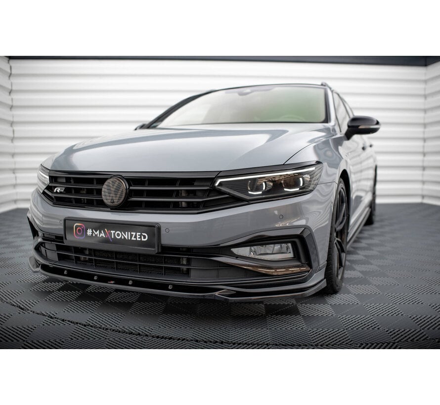 Maxton Design Front Splitter V.2 Volkswagen Passat R-Line B8 Facelift