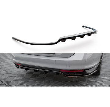 Maxton Design Maxton Design Central Rear Splitter (with vertical bars) Volkswagen Passat R-Line B8 Facelift