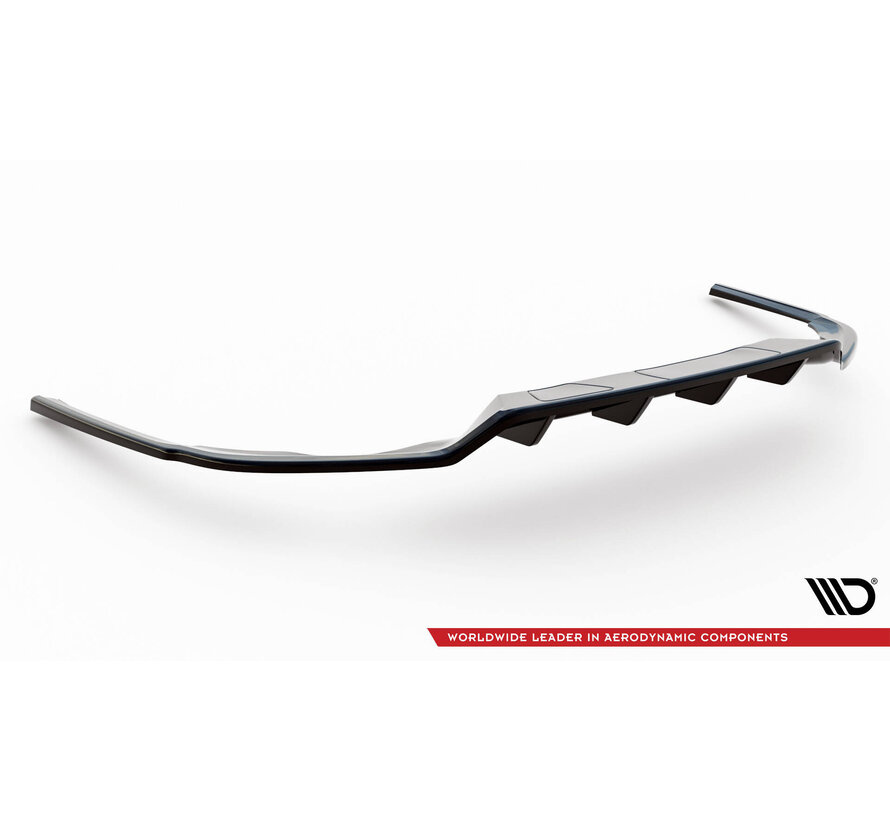 Maxton Design Central Rear Splitter (with vertical bars) Volkswagen Passat R-Line B8 Facelift