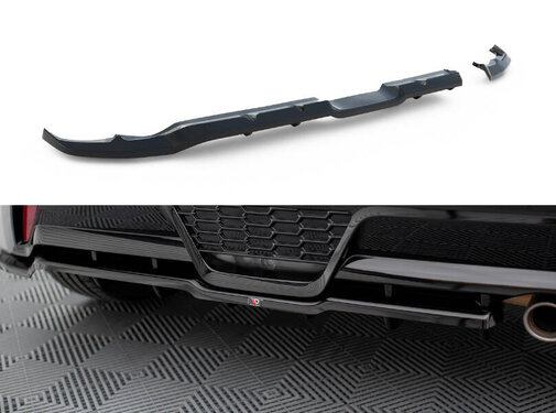 Maxton Design Maxton Design Central Rear Splitter (with vertical bars) Toyota Yaris GR Sport Mk4
