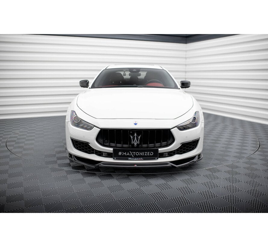 Maxton Design Front Splitter V.2 Maserati Ghibli Mk3 Facelift