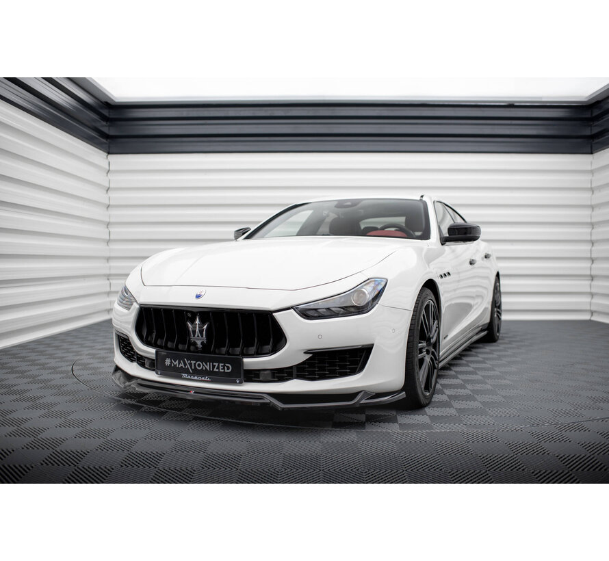 Maxton Design Front Splitter V.2 Maserati Ghibli Mk3 Facelift