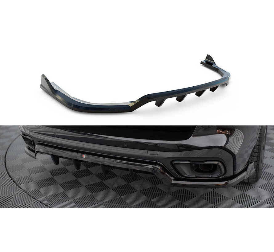 Maxton Design Central Rear Splitter (with vertical bars) BMW X5 M-Pack G05