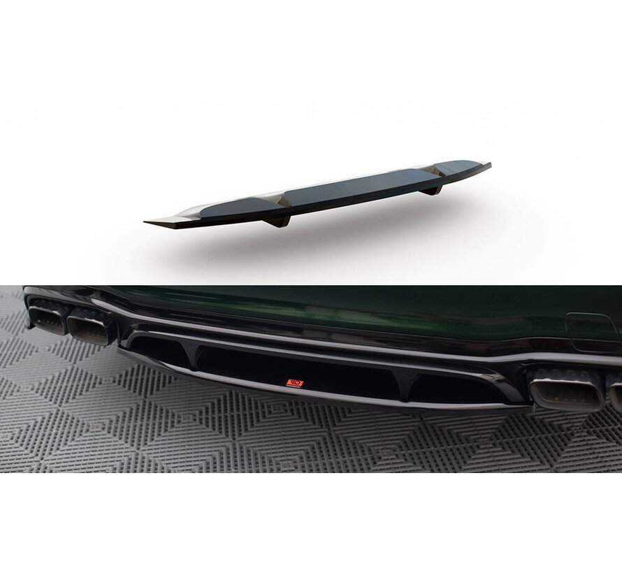 Maxton Design Central Rear Splitter (with vertical bars) Mercedes-AMG E63 W213 Facelift