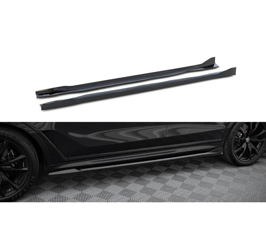Maxton Design Side Skirts Diffusers BMW X7 M-Pack G07 Facelift