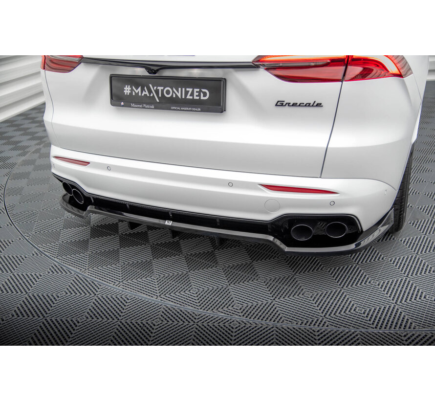 Maxton Design Central Rear Splitter (with vertical bars) Maserati Grecale GT / Modena Mk1