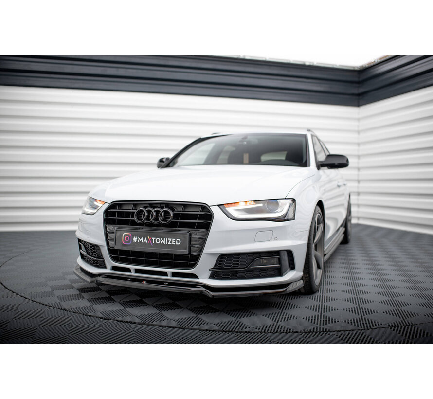 Maxton Design Front Splitter V.2 Audi A4 Competition B8 Facelift