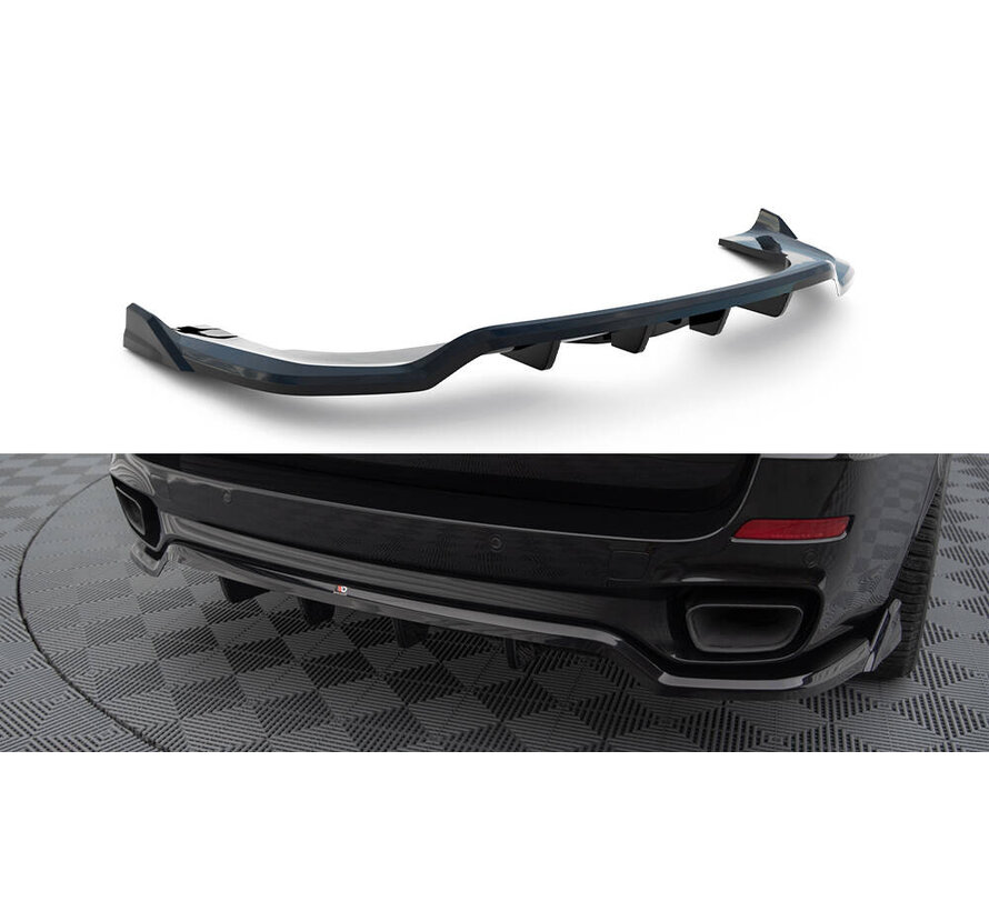 Maxton Design Central Rear Splitter (with vertical bars) BMW X5 M-Pack F15