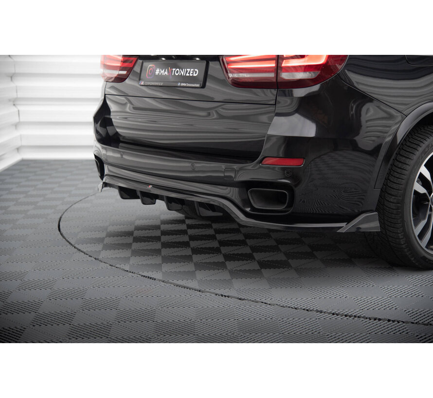 Maxton Design Central Rear Splitter (with vertical bars) BMW X5 M-Pack F15