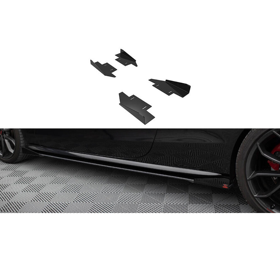 Maxton Design Side Flaps Audi A5 / A5 S-Line / S5 Coupe / Cabrio 8T / 8T Facelift