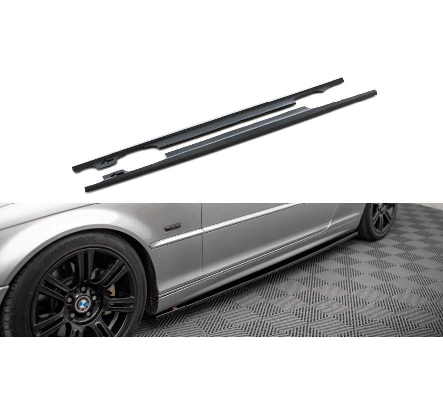 Maxton Design Side Skirts Diffusers BMW 3 Coupe E46