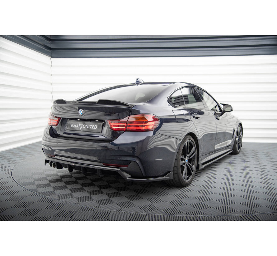 Maxton Design Central Rear Splitter (with vertical bars) BMW 4 Gran Coupe M-Pack F36