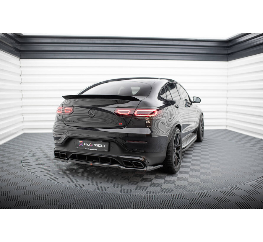 Maxton Design Central Rear Splitter (with vertical bars) Mercedes-AMG GLC 63 Coupe C253 Facelift