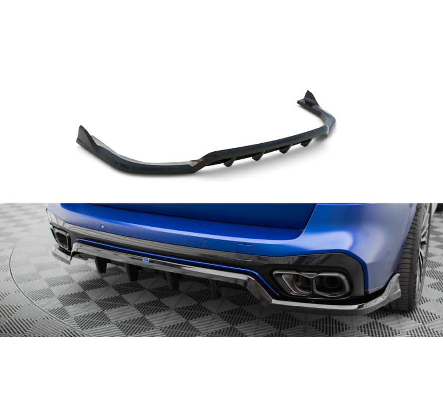 Maxton Design Central Rear Splitter (with vertical bars) V.2 BMW X5 M-Pack G05 Facelift