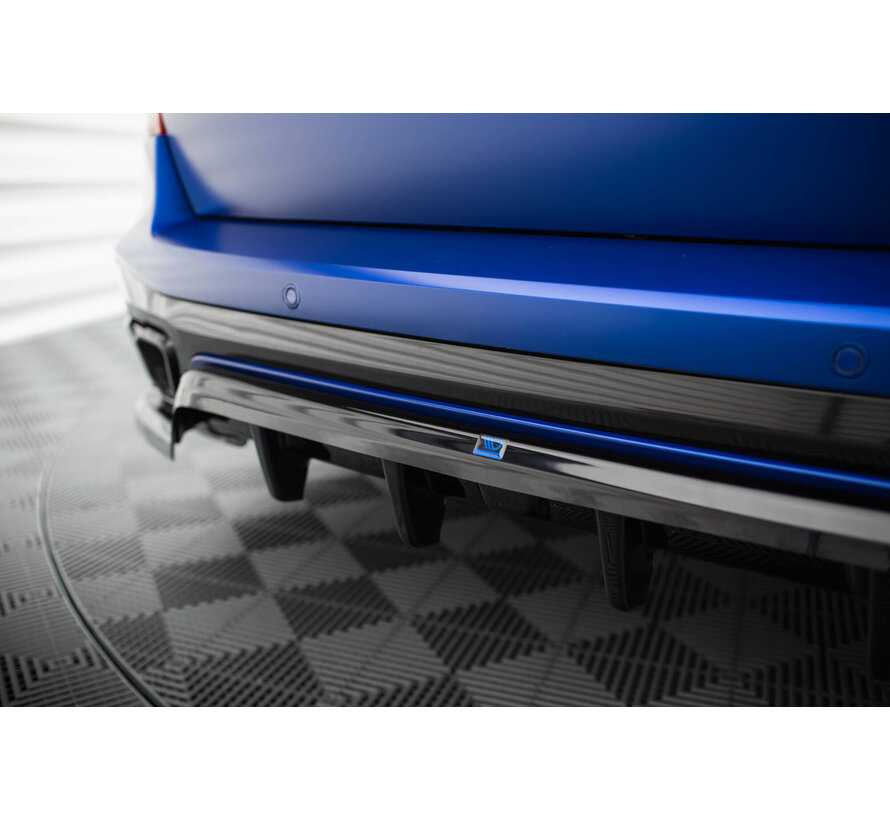Maxton Design Central Rear Splitter (with vertical bars) V.2 BMW X5 M-Pack G05 Facelift