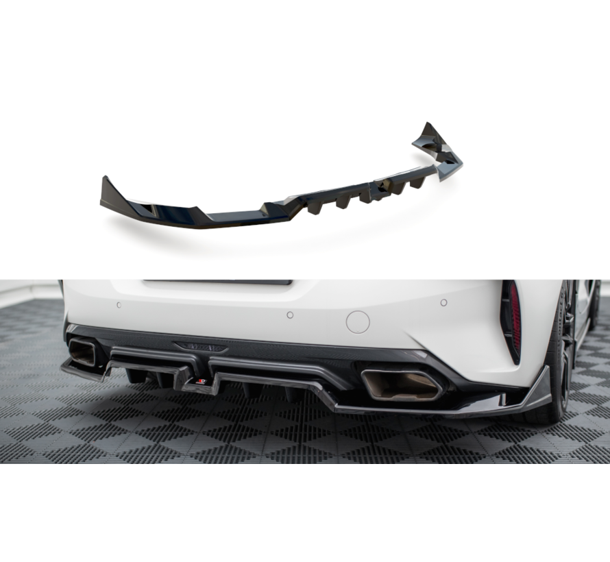 Maxton Design Central Rear Splitter (with vertical bars) BMW Z4 M40i G29