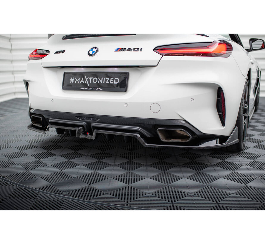 Maxton Design Central Rear Splitter (with vertical bars) BMW Z4 M40i G29