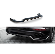 Maxton Design Maxton Design Central Rear Splitter (with vertical bars) Porsche Cayenne Mk2 Facelift