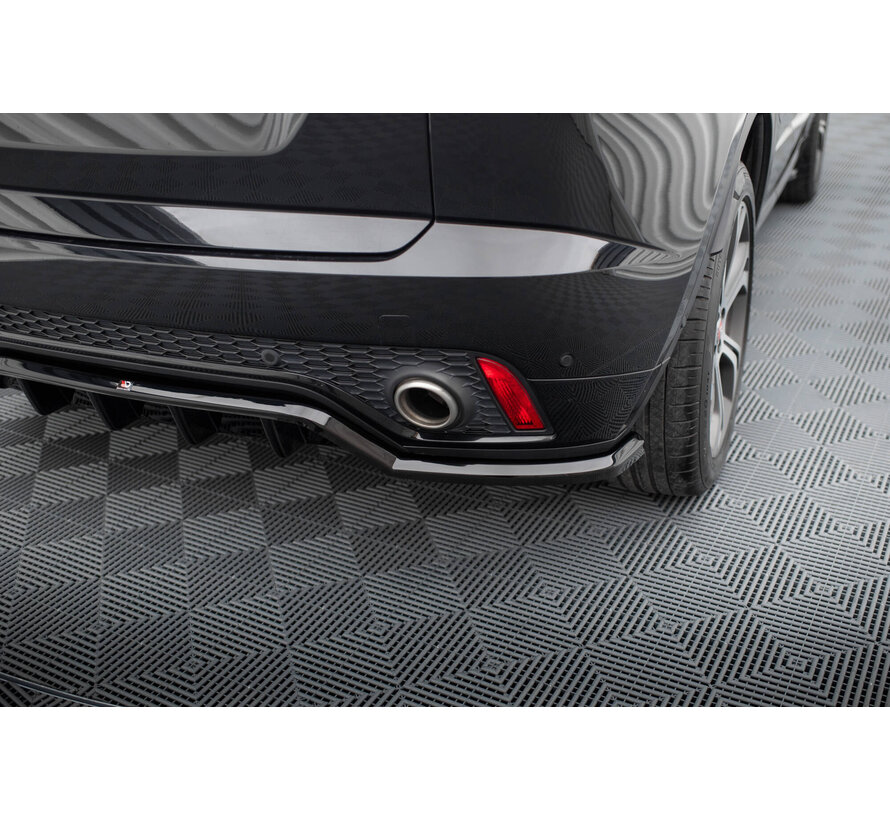 Maxton Design Central Rear Splitter (with vertical bars) Jaguar E-Pace R-Dynamic Mk1