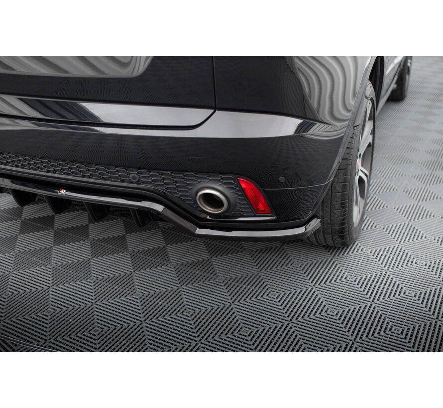 Maxton Design Central Rear Splitter (with vertical bars) Jaguar E-Pace R-Dynamic Mk1