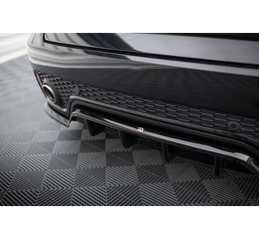 Maxton Design Central Rear Splitter (with vertical bars) Jaguar E-Pace R-Dynamic Mk1