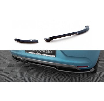 Maxton Design Maxton Design Central Rear Splitter (with vertical bars) Renault Clio R.S. Line Mk5