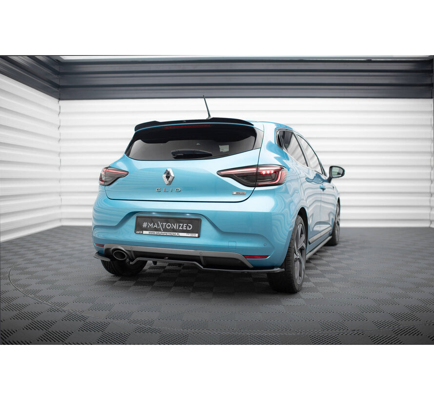 Maxton Design Central Rear Splitter (with vertical bars) Renault Clio R.S. Line Mk5