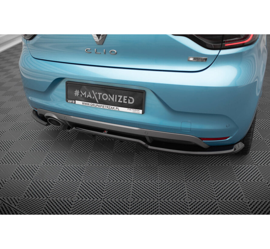 Maxton Design Central Rear Splitter (with vertical bars) Renault Clio R.S. Line Mk5